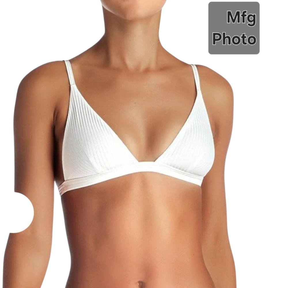Vitamin A Moss EcoRib Bikini Top, Womens Small